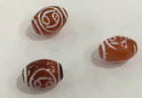 DZI377 10*14mm drum tibetan agate dzi beads wholesale