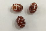 DZI399 10*14mm drum tibetan agate dzi beads wholesale