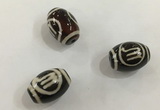 DZI411 10*14mm drum tibetan agate dzi beads wholesale