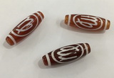 DZI437 10*30mm drum tibetan agate dzi beads wholesale