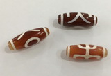 DZI447 10*30mm drum tibetan agate dzi beads wholesale