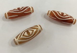 DZI522 10*30mm drum tibetan agate dzi beads wholesale