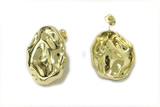 EARR25 22*30mm copper earrings gold plated