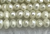 FWP01 14.5 inches 1.5mm - 1.8mm potato white freshwater pearl strands