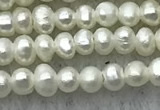 FWP03 14.5 inches 1.8mm - 2mm potato white freshwater pearl strands