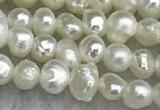 FWP11 14.5 inches 2.8mm potato white freshwater pearl strands