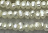 FWP14 14.5 inches 1.8mm potato white freshwater pearl strands