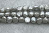 FWP262 15 inches 11mm - 12mm baroque grey freshwater pearl strands