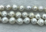 FWP360 15 inches 11mm - 12mm baroque freshwater nucleated pearl beads