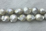 FWP363 15 inches 18mm - 22mm baroque freshwater nucleated pearl beads