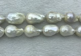 FWP366 15 inches 16mm - 18mm baroque freshwater nucleated pearl beads