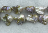 FWP370 15 inches 18mm - 22mm baroque freshwater nucleated pearl beads