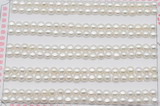 FWP452 half-drilled 4-4.5mm bread freshwater pearl beads