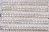 FWP453 half-drilled 4.5-5mm bread freshwater pearl beads