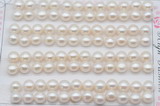 FWP457 half-drilled 6.5-7mm bread freshwater pearl beads