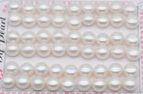 FWP463 half-drilled 9.5-10mm bread freshwater pearl beads