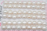 FWP464 half-drilled 10-10.5mm bread freshwater pearl beads