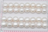 FWP466 half-drilled 11-11.5mm bread freshwater pearl beads