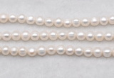 FWP487 14.5 inches 8mm - 9mm potato white freshwater pearl strands