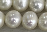 FWP90 15 inches 8mm - 9mm potato white freshwater pearl strands