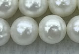 FWP91 15 inches 8mm - 9mm potato white freshwater pearl strands