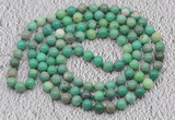 GMN105 Hand-knotted 6mm grass agate 108 beads mala necklaces