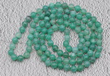 GMN106 Hand-knotted 6mm peafowl agate 108 beads mala necklaces