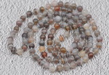 GMN108 Hand-knotted 6mm Botswana agate 108 beads mala necklaces