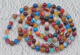 GMN109 Hand-knotted 6mm banded agate 108 beads mala necklaces