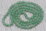 GMN116 Hand-knotted 6mm green aventurine 108 beads mala necklaces