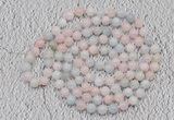 GMN118 Hand-knotted 6mm morganite 108 beads mala necklaces