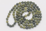 GMN126 Hand-knotted 6mm Canadian jade 108 beads mala necklaces