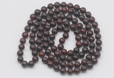 GMN133 Hand-knotted 6mm brecciated jasper 108 beads mala necklaces