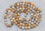 GMN401 Hand-knotted 8mm, 10mm yellow crazy lace agate 108 beads mala necklaces