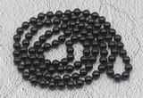 GMN405 Hand-knotted 8mm, 10mm black onyx 108 beads mala necklaces