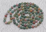 GMN408 Hand-knotted 8mm, 10mm Indian agate 108 beads mala necklaces