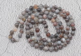 GMN438 Hand-knotted 8mm, 10mm Botswana agate 108 beads mala necklaces