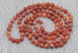 GMN441 Hand-knotted 8mm, 10mm fire agate 108 beads mala necklaces