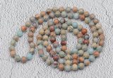 GMN455 Hand-knotted 8mm, 10mm serpentine jasper 108 beads mala necklaces