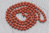 GMN459 Hand-knotted 8mm, 10mm red jasper 108 beads mala necklaces