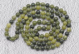 GMN470 Hand-knotted 8mm, 10mm Canadian jade 108 beads mala necklaces