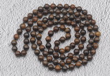 GMN473 Hand-knotted 8mm, 10mm bronzite 108 beads mala necklaces