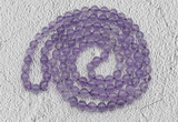 GMN483 Hand-knotted 8mm, 10mm amethyst 108 beads mala necklaces