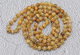 GMN490 Hand-knotted 8mm, 10mm golden tiger eye 108 beads mala necklaces