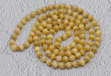 GMN491 Hand-knotted 8mm, 10mm golden tiger eye 108 beads mala necklaces