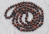 GMN494 Hand-knotted 8mm, 10mm red tiger eye 108 beads mala necklaces