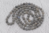 GMN507 Hand-knotted 8mm, 10mm labradorite 108 beads mala necklaces