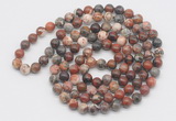 GMN523 Hand-knotted 8mm, 10mm brecciated jasper 108 beads mala necklaces