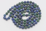 GMN526 Hand-knotted 8mm, 10mm chrysocolla 108 beads mala necklaces