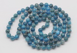 GMN532 Hand-knotted 8mm, 10mm apatite 108 beads mala necklaces